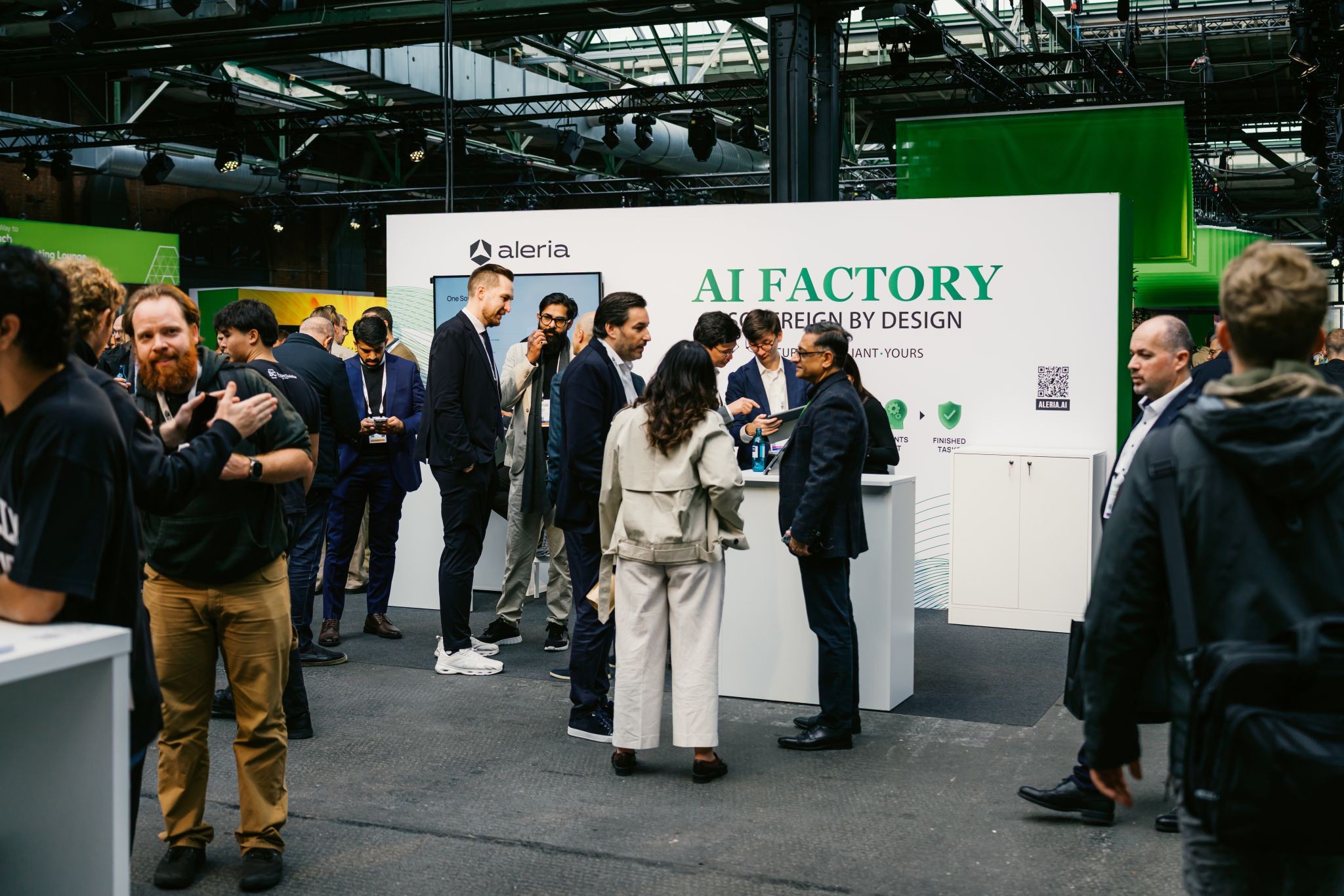 Le stand AI Factory d’Aleria à NVIDIA GTC Berlin 2026.